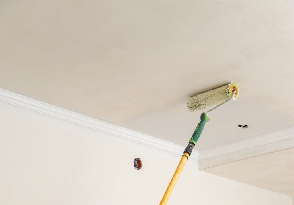 Ceiling being painted
